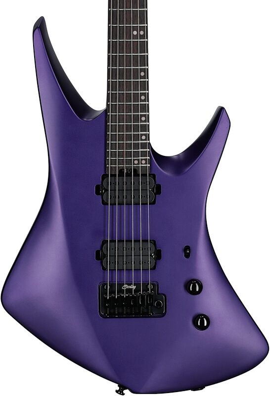 open zoom image for Sterling by Music Man Kaizen Electric Guitar, Firemist Purple Satin, Rosewood Fretboard, Body Straight Front