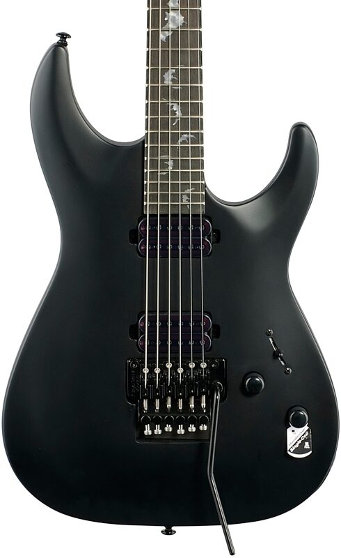 open zoom image for Schecter Damien-6FR Electric Guitar, Satin Black, Body Straight Front
