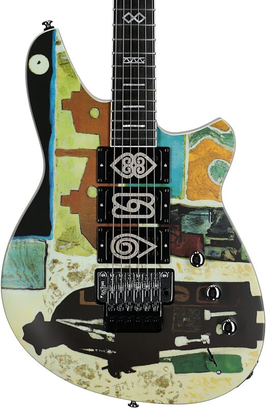 open zoom image for Reverend Vernon Reid Signature Totem Electric Guitar, Mystery Tramp, Body Straight Front
