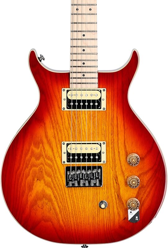 open zoom image for Washburn R5 Raven Electric Guitar, Cherry Sunburst, Body Straight Front