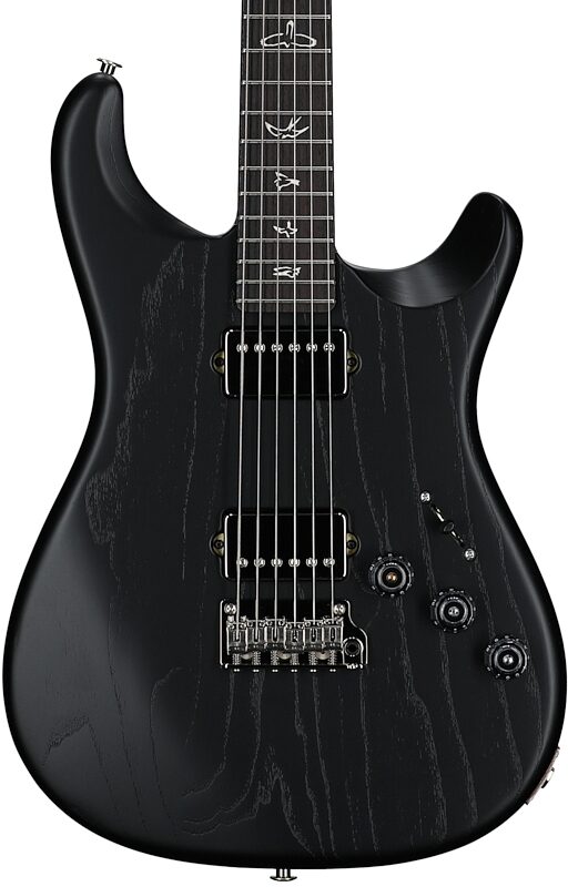 open zoom image for PRS Paul Reed Smith Fiore HH Satin Electric Guitar (with Gig Bag), Black Hyacinth, Body Straight Front
