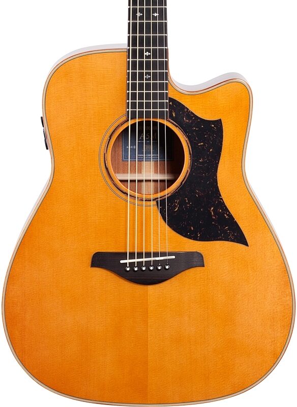 open zoom image for Yamaha A5M Dreadnought Acoustic-Electric Guitar (with Case), Vintage Natural, Body Straight Front