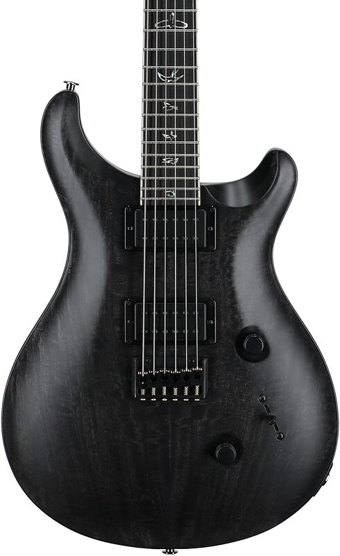 open zoom image for PRS Paul Reed Smith Mark Holcomb Wraparound Electric Guitar (with Case), Gray Black, with Stained Binding, Body Straight Front