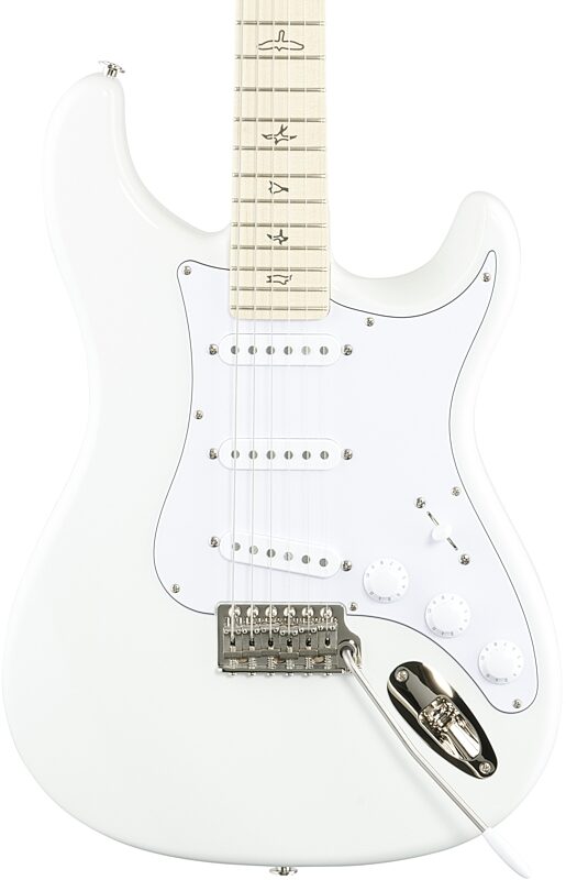 open zoom image for PRS Paul Reed Smith John Mayer Silver Sky Electric Guitar, Maple Fretboard (with Gig Bag), Frost, Body Straight Front