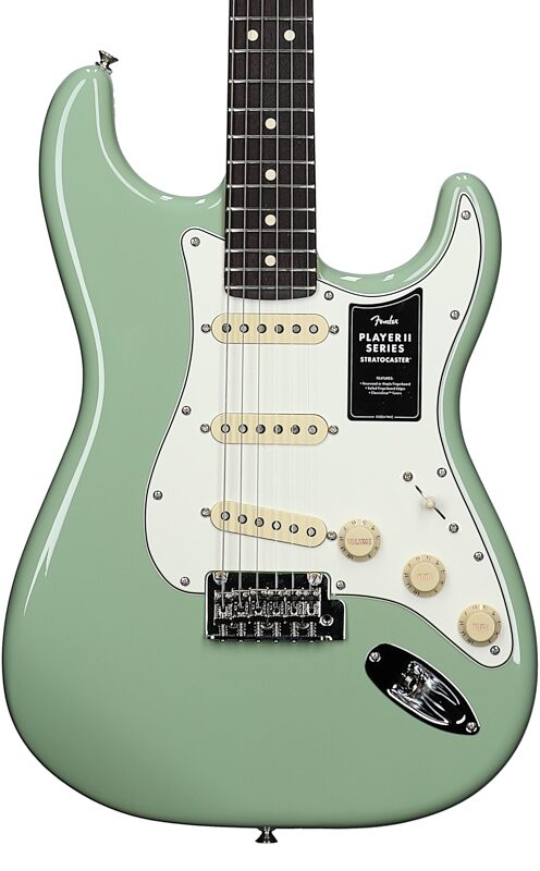 open zoom image for Fender Player II Stratocaster Electric Guitar, with Rosewood Fingerboard, Birch Green, Body Straight Front
