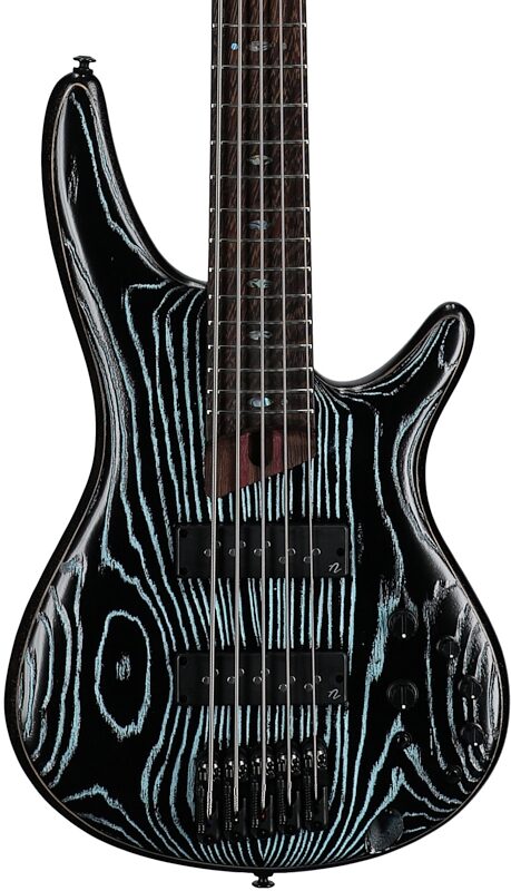 open zoom image for Ibanez SR1325SB Premium Electric Bass, 5-String (with Gig Bag), Aqua Wave Low Gloss, Body Straight Front