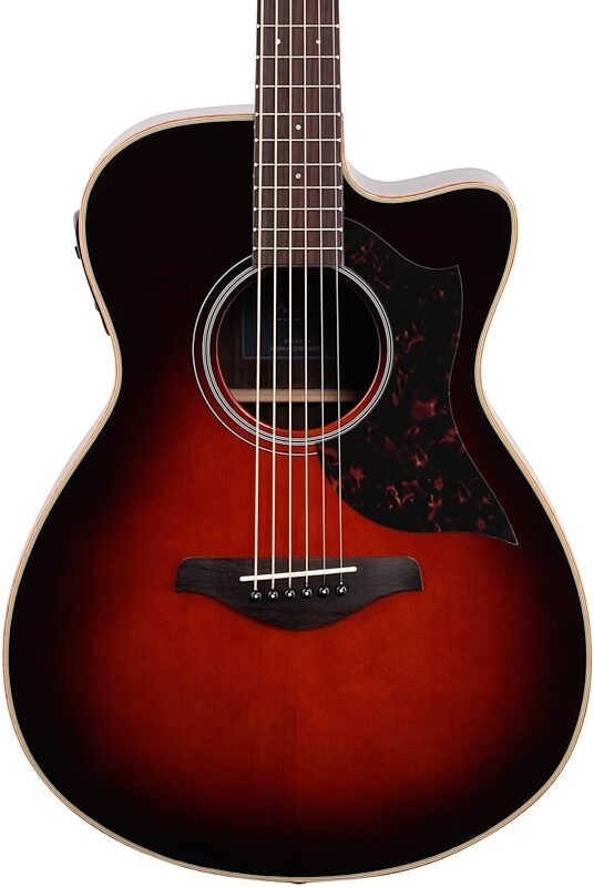 open zoom image for Yamaha AC1R Acoustic-Electric Guitar, Tobacco Brown Sunburst, Body Straight Front