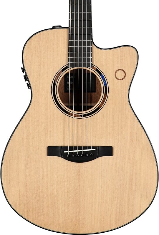 open zoom image for Yamaha TAS3 C TransAcoustic Cutaway Acoustic-Electric Guitar (with Gig Bag), Natural, Body Straight Front