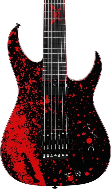 open zoom image for Schecter Sullivan King Banshee 7FR-S Electric Guitar, Obsidian, Body Straight Front