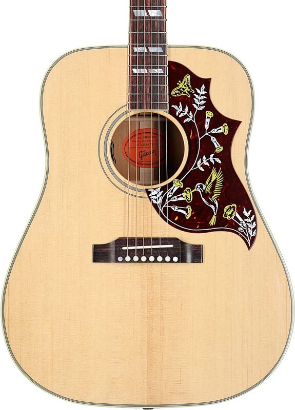 open zoom image for Gibson Hummingbird Original Acoustic-Electric Guitar (with Case), Antique Natural, Body Straight Front
