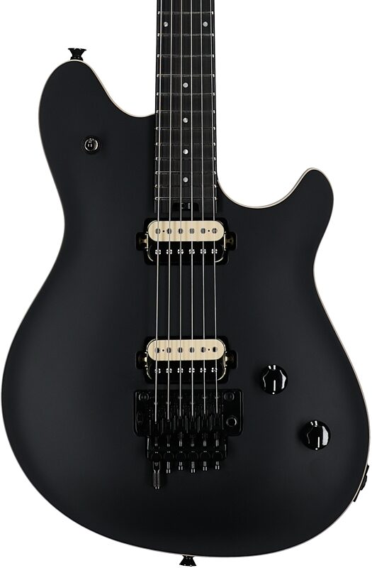 open zoom image for EVH Eddie Van Halen Wolfgang Special Electric Guitar (with Gig Bag), Stealth Black, Ebony Fretboard, Body Straight Front