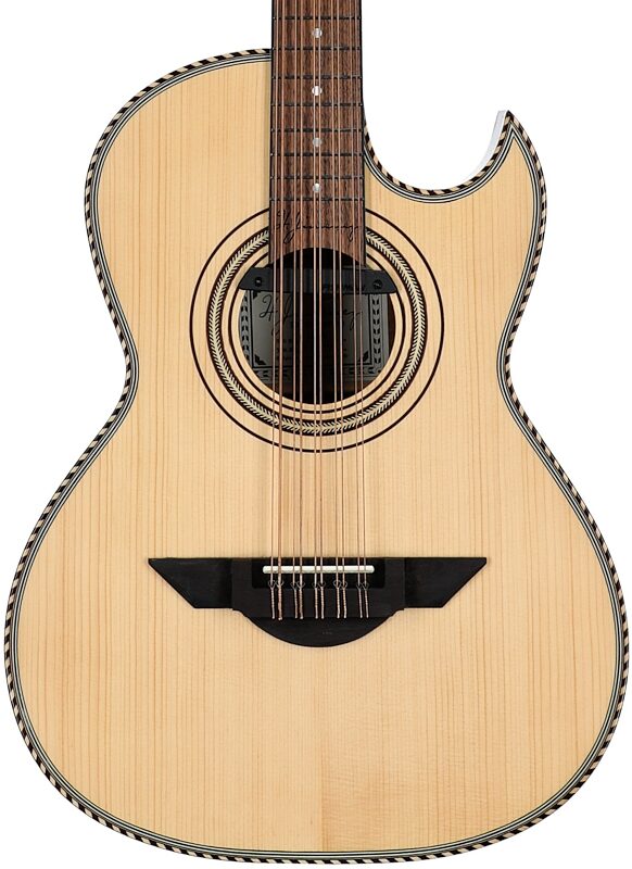open zoom image for H. Jimenez LBQ1E Bajo Quinto (with Gig Bag), New, Body Straight Front