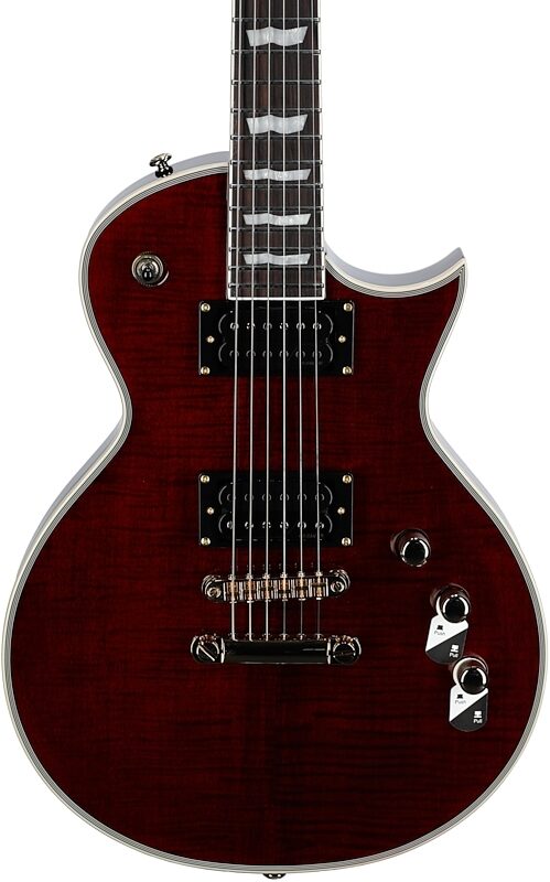open zoom image for ESP LTD EC-1000T CTM Traditional Series Electric Guitar, See-Thru Black Cherry, Open Box (Good), Body Straight Front