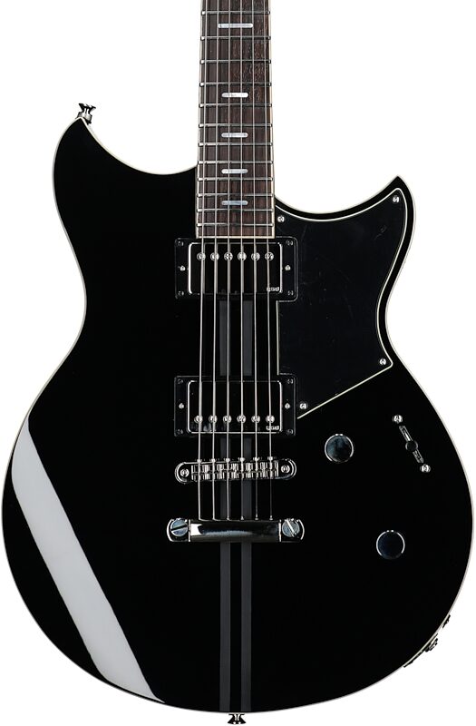 open zoom image for Yamaha Revstar Standard RSS20 Electric Guitar (with Gig Bag), Black, Body Straight Front