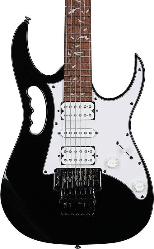 open zoom image for Ibanez Steve Vai JEM Junior Electric Guitar, Black, Body Straight Front