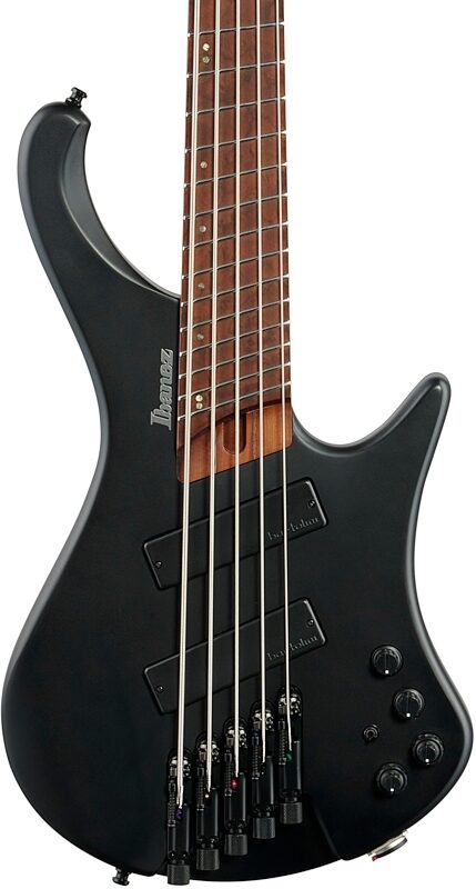 open zoom image for Ibanez EHB1005MS Bass Guitar, 5-String (with Gig Bag), Flat Black, Body Straight Front