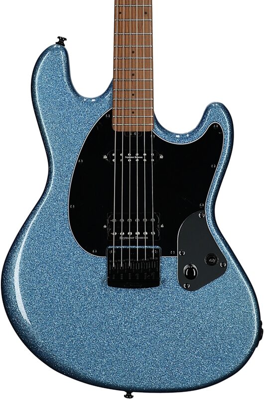 open zoom image for Sterling by Music Man Ryan "Fluff" Bruce StingRay Electric Guitar, Amana Boat Blue, Roasted Maple Fretboard, Open Box (Very Good), Body Straight Front