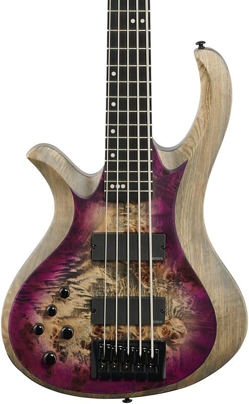 open zoom image for Schecter Riot-5 Electric Bass, Left-Handed (5-String), Satin Aurora Burst, Body Straight Front