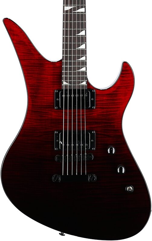 open zoom image for Schecter Avenger Standard Electric Guitar, Blood Burst, Body Straight Front