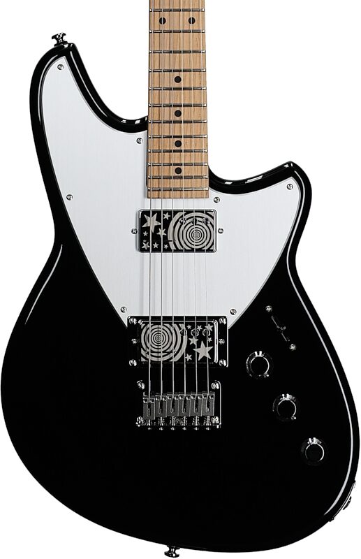 open zoom image for Reverend Billy Corgan Z-One Electric Guitar, Midnight Black, Body Straight Front