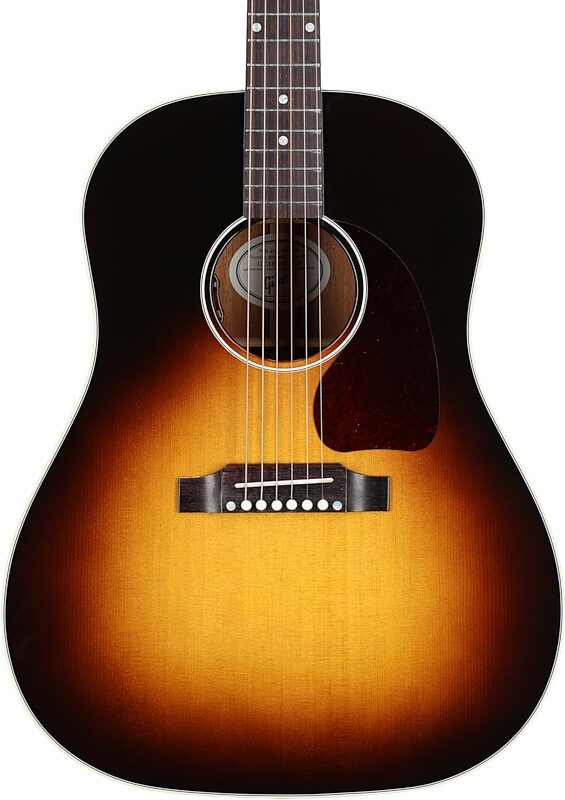 open zoom image for Gibson J-45 Standard Acoustic-Electric Guitar (with Case), Vintage Sunburst, Body Straight Front