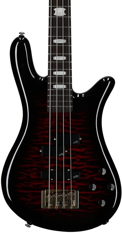open zoom image for Spector Icon NS-2 Bolt-On Electric Bass, Black Cherry Gloss, Body Straight Front