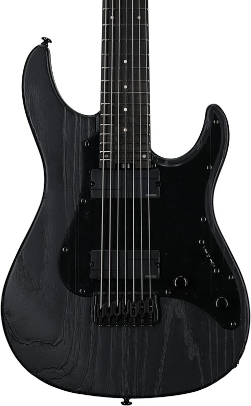 open zoom image for ESP LTD SN1007 Baritone Electric Guitar, Black Blast, Body Straight Front
