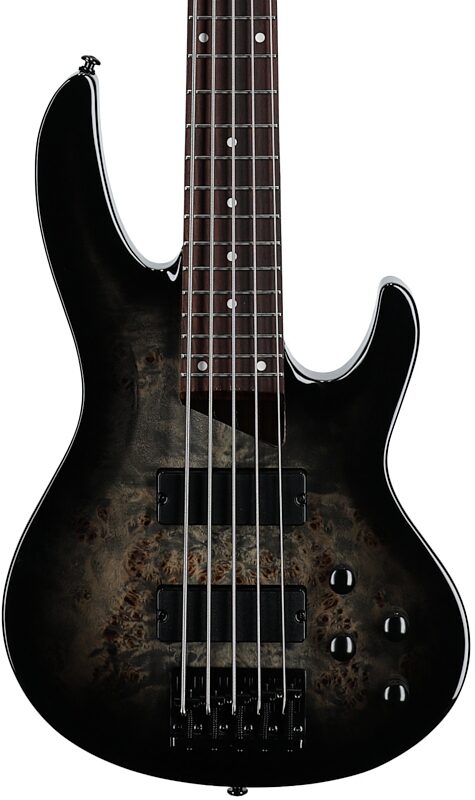open zoom image for ESP LTD B-205DX Electric Bass, 5-String, Black Burst, Body Straight Front