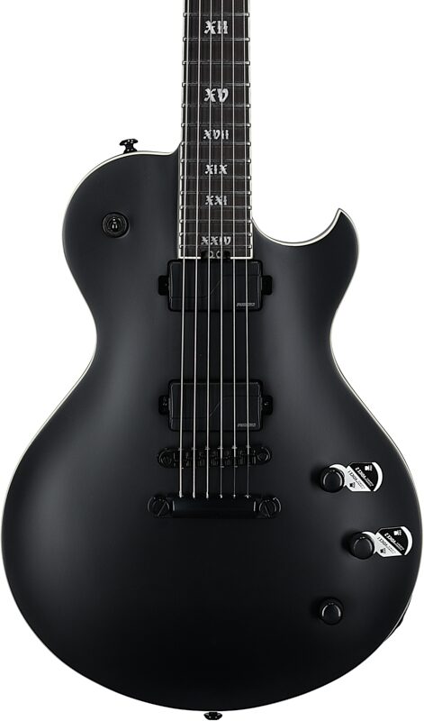open zoom image for Schecter Solo II SLS Elite Evil Twin Electric Guitar, Satin Black, Body Straight Front