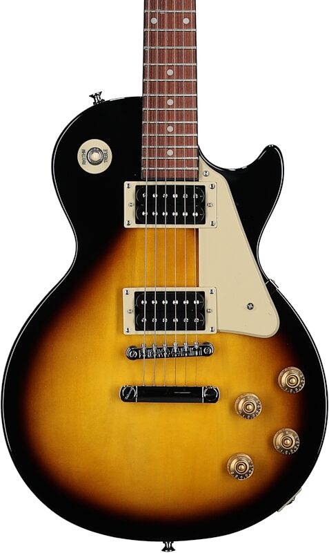open zoom image for Epiphone Les Paul 100 Electric Guitar, Vintage Sunburst, Body Straight Front