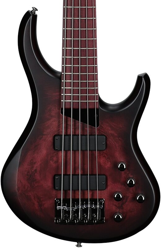 open zoom image for MTD Kingston Andrew Gouche AG-5 Electric Bass, 5-String, Smokey Purple, Open Box (Very Good), Body Straight Front