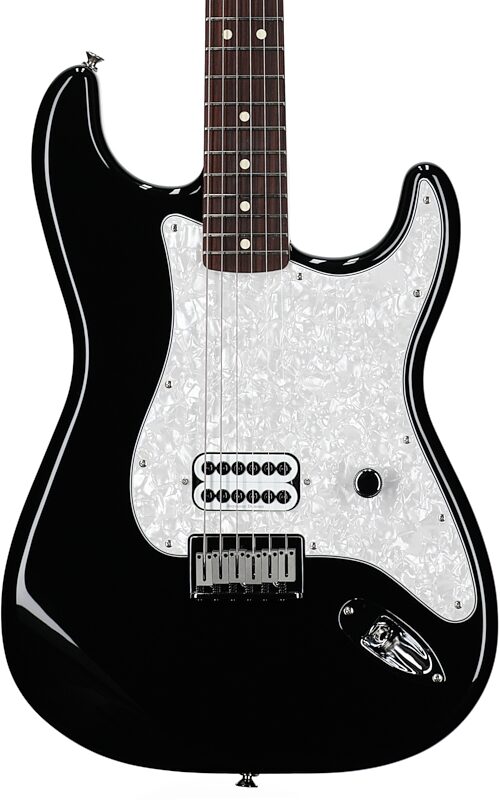 open zoom image for Fender Limited Edition Tom DeLonge Stratocaster (with Gig Bag), Black, Body Straight Front