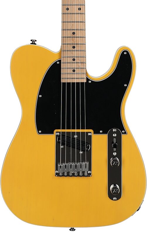 open zoom image for Reverend Pete Anderson Signature Eastsider E Electric Guitar, Vintage Yellow, Body Straight Front