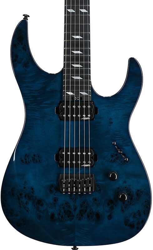 open zoom image for Legator N6SS Ninja 6 Super Shred Electric Guitar, Blue, Open Box (Very Good), Body Straight Front