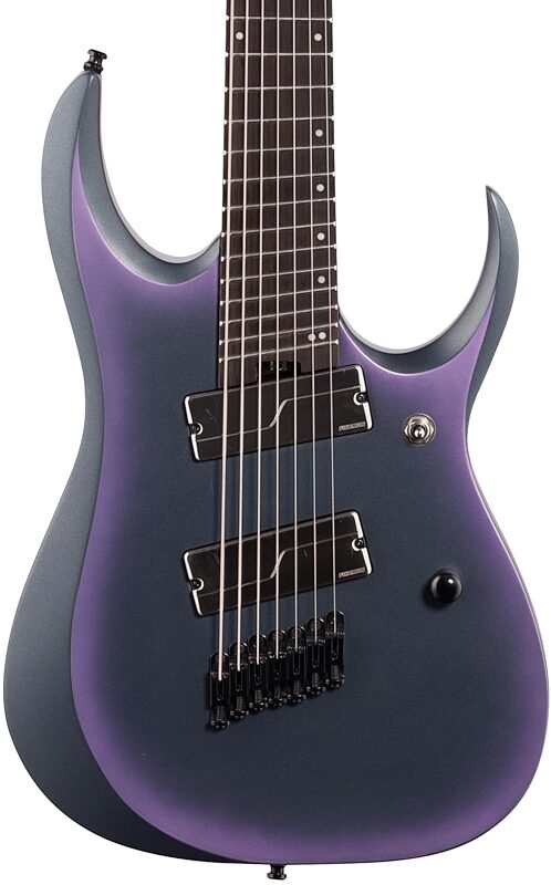 open zoom image for Ibanez RGD71ALMS Axion Label Electric Guitar, 7-String, Black Aurora Burst, Body Straight Front