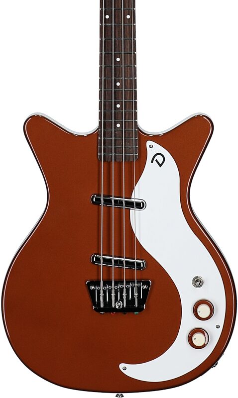 open zoom image for Danelectro 59 Short Scale Electric Bass, Copper, Body Straight Front