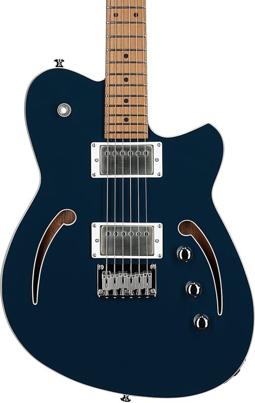open zoom image for Reverend Charger Air HH Semi-Hollowbody Electric Guitar, High Tide Blue, Open Box (Very Good), Body Straight Front