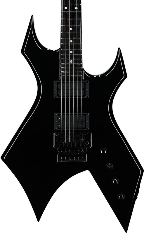 open zoom image for B.C. Rich Warlock Legacy Floyd Rose Electric Guitar, Black, Body Straight Front