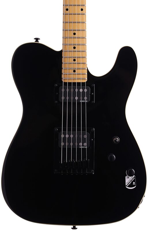 open zoom image for Schecter PT Electric Guitar, Black, Body Straight Front