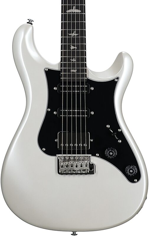 open zoom image for PRS Paul Reed Smith SE Studio Standard Electric Guitar (with Gig Bag), Pearl White, Body Straight Front