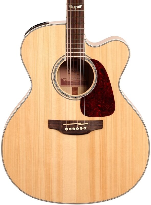 open zoom image for Takamine GJ72CE Jumbo Acoustic-Electric Guitar, Natural, Body Straight Front