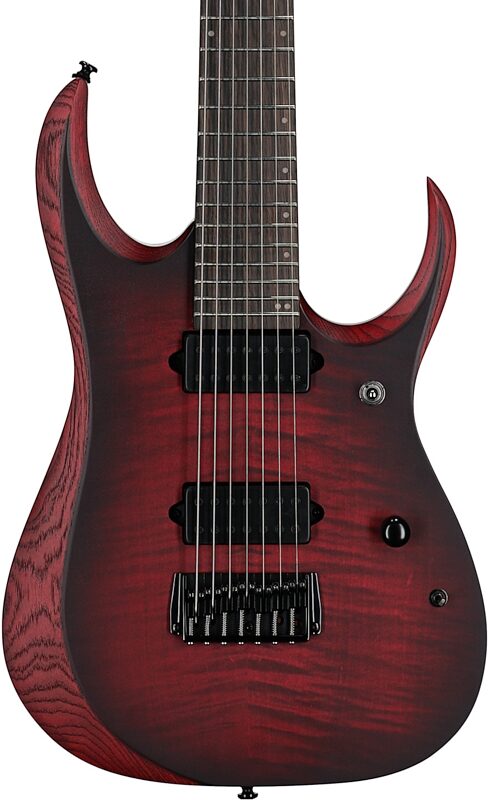 open zoom image for Ibanez RGD721FA Electric Guitar, Stained Wine Red Burst, Body Straight Front