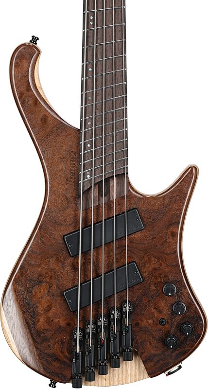 open zoom image for Ibanez EHB1265MS Ergo Bass, 5-String (with Gig Bag), Natural Mocha Lo Gloss, Body Straight Front