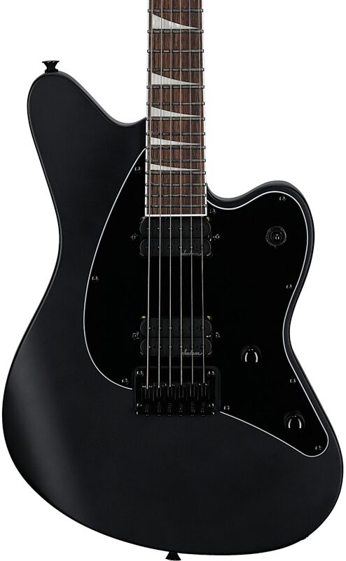 open zoom image for Jackson HT6 X Series Surfcaster OC Electric Guitar, Satin Black, Body Straight Front