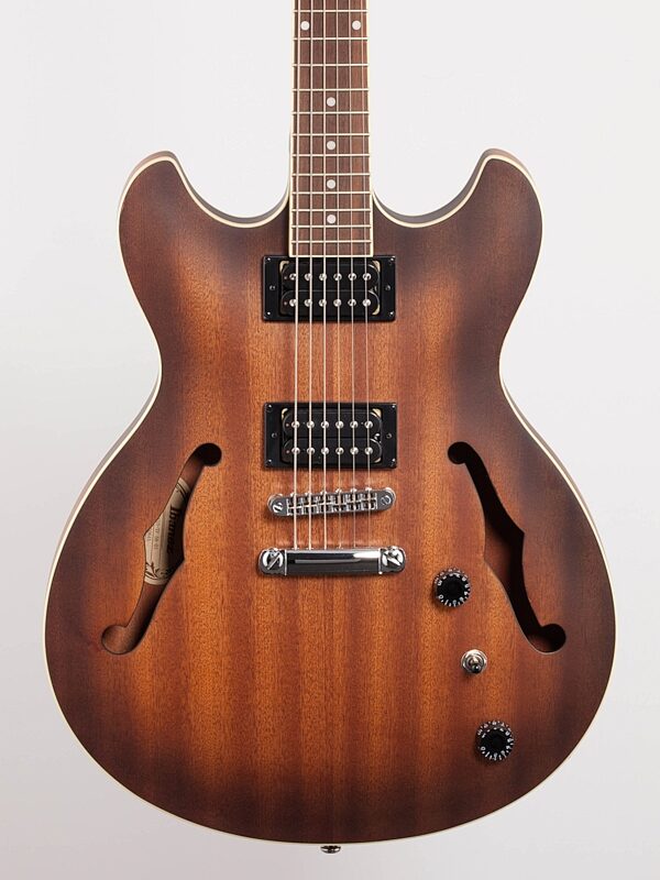 open zoom image for Ibanez AS53 Artcore Semi-Hollowbody Electric Guitar, Tobacco Flat, Body Straight Front