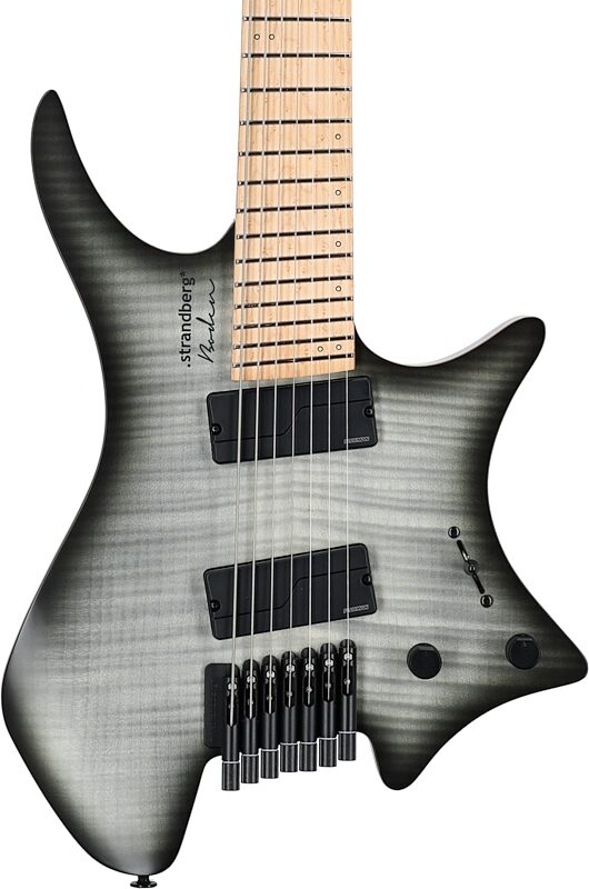 open zoom image for Strandberg Boden Original NX 7 Electric Guitar (with Gig Bag), Charcoal Black, Body Straight Front