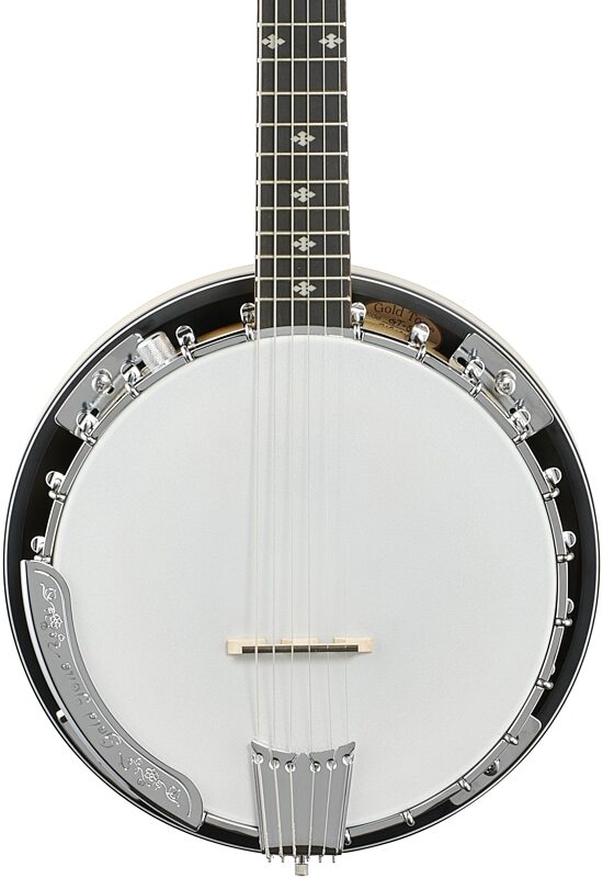 open zoom image for Gold Tone GT-500 Banjitar Deluxe 6-String Banjo, Open Box (Good), Body Straight Front