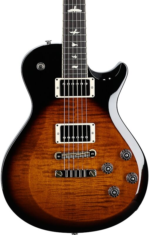 open zoom image for PRS Paul Reed Smith S2 McCarty 594 Singlecut Electric Guitar (with Gig Bag), Black Amber, Body Straight Front