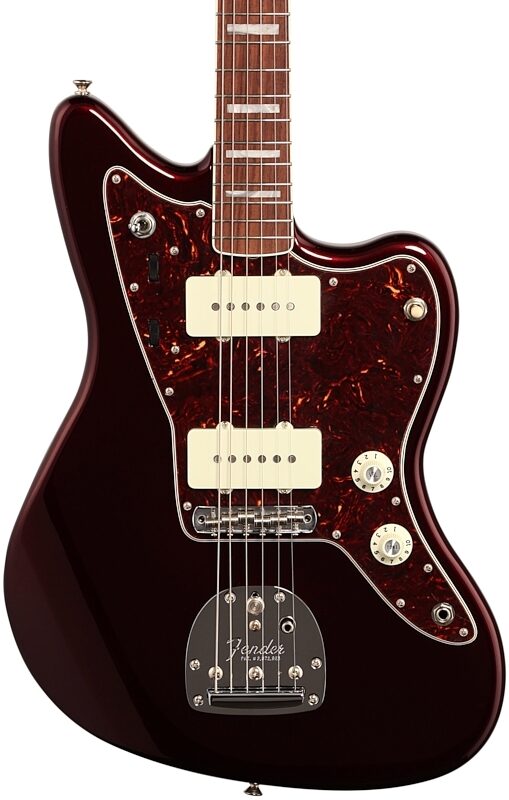 open zoom image for Fender Troy Van Leeuwen Jazzmaster Electric Guitar (with Case), Oxblood, Body Straight Front