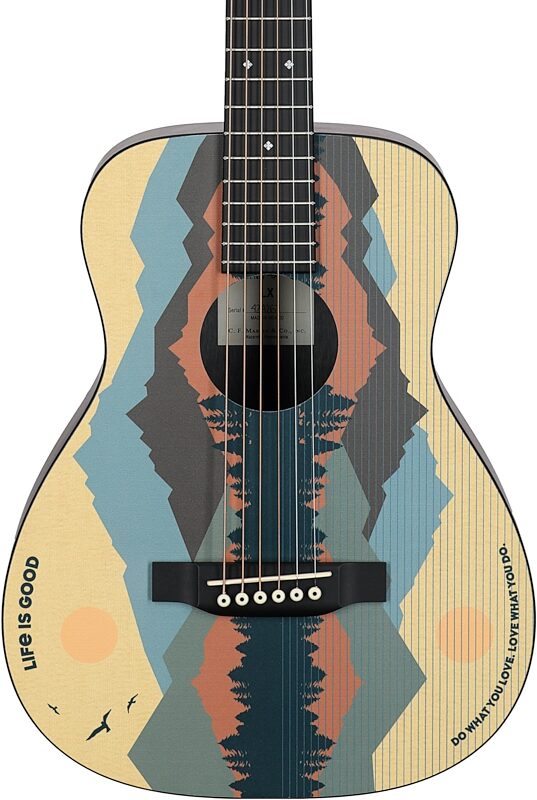 open zoom image for Martin x Life is Good LX1 Travel Acoustic Guitar, New, Body Straight Front